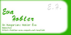 eva hobler business card